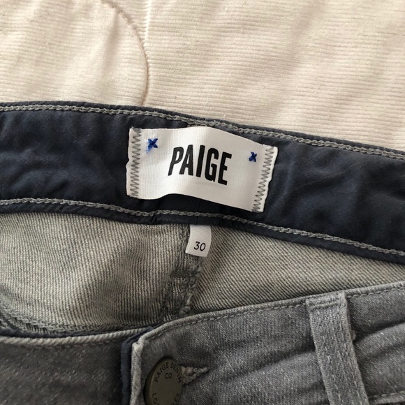 Paige Skyline Skinny Steely Wash Jean - Picture 3 of 16